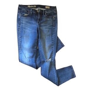 EUC MADEWELL SKINNY SKINNY JEANS DISTRESSED SZ 27​​​​​​​​​​​​​​